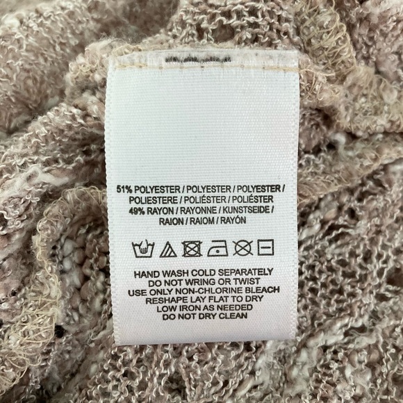 Anthropologie | Meadow Rue Taupe and Cream Lace Detail Sweater Size Small - Picture 11 of 11